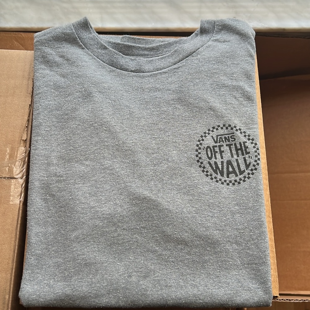 Vans Off the Wall grey T shirt